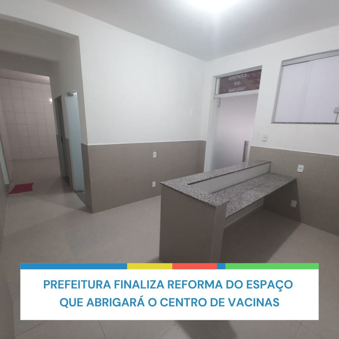 Prefeitura finaliza reforma do espaço que abrigará o centro de vacinas