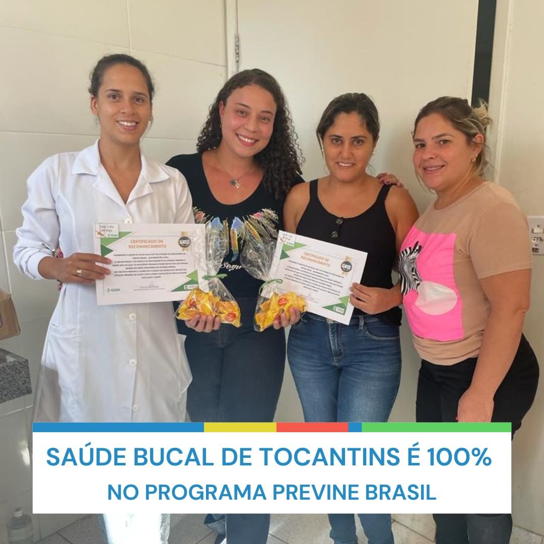 Saúde Bucal de Tocantins atinge 100% das metas do Previne Brasil