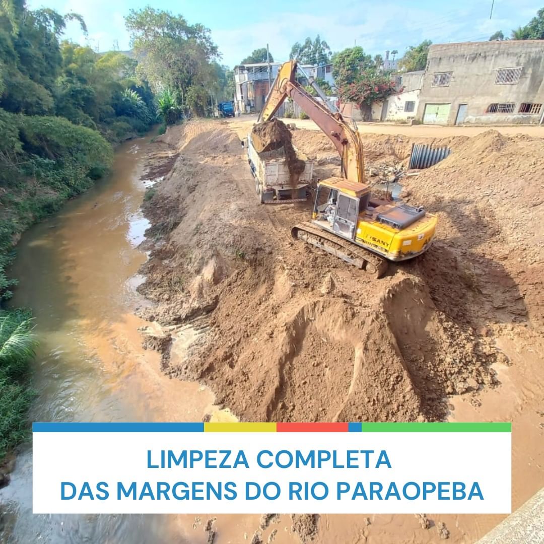 Limpeza completa das margens do Rio Paraopeba