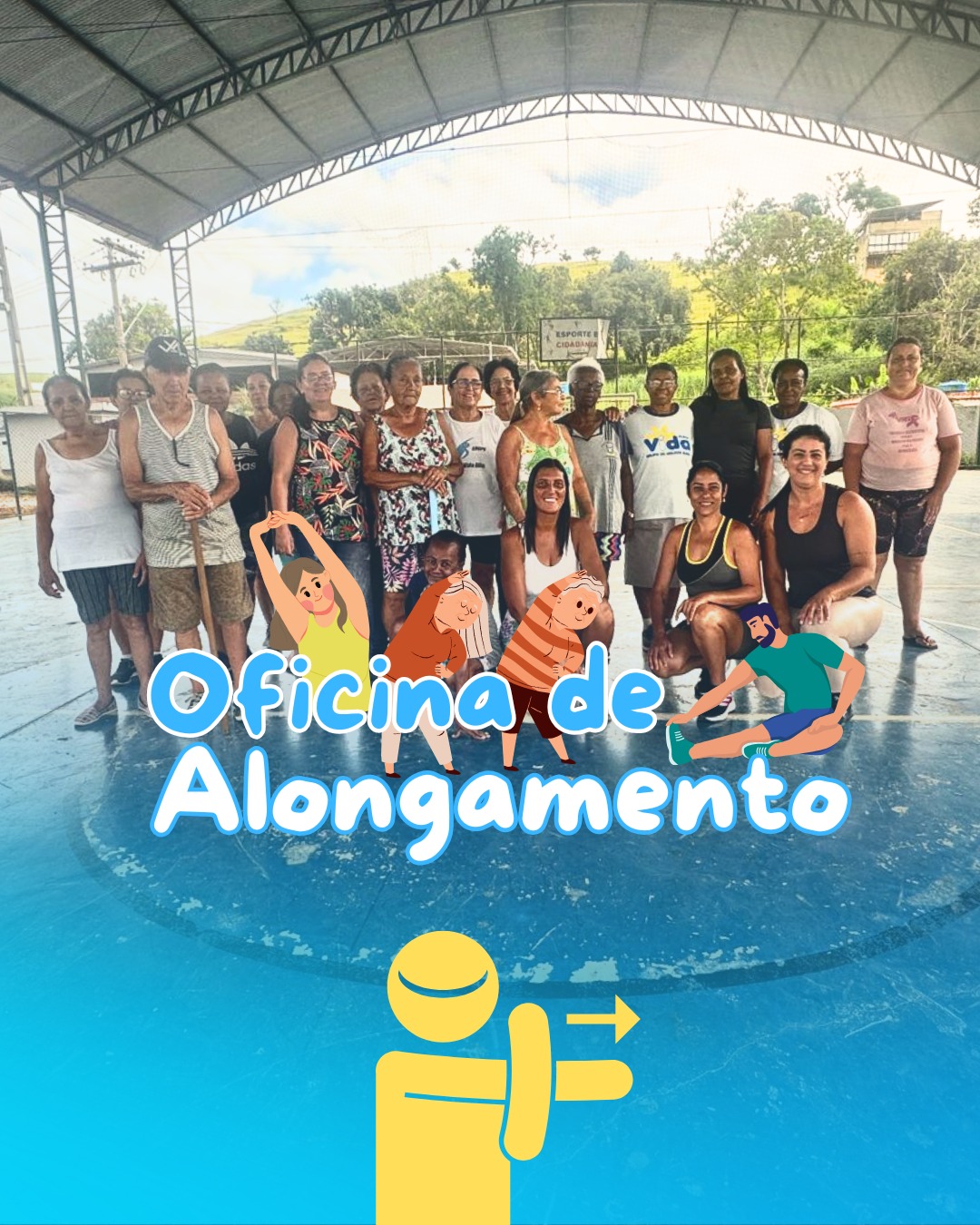 Alongamento e diversão no CRAS Patrimônio!