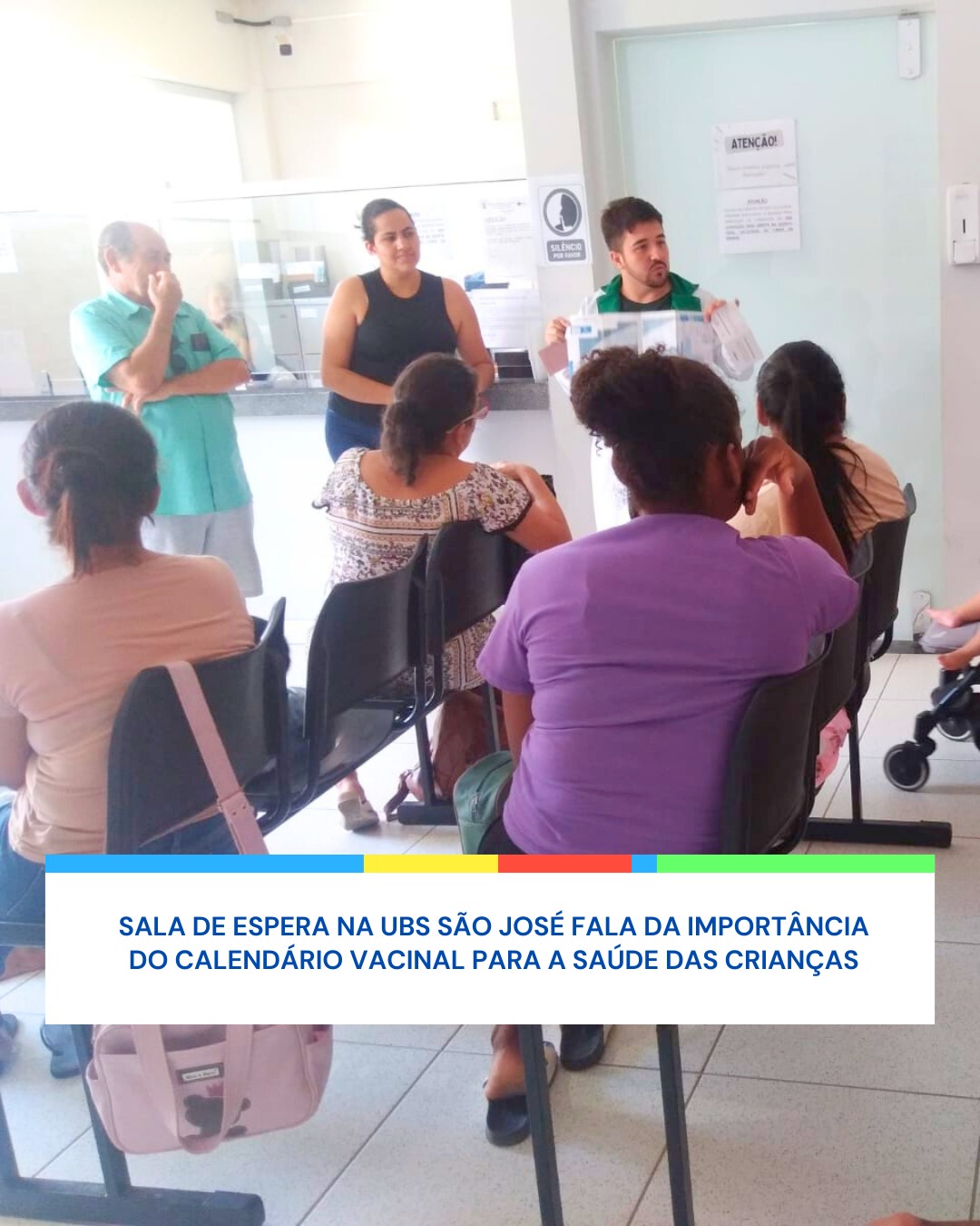 Sala de espera na UBS São José